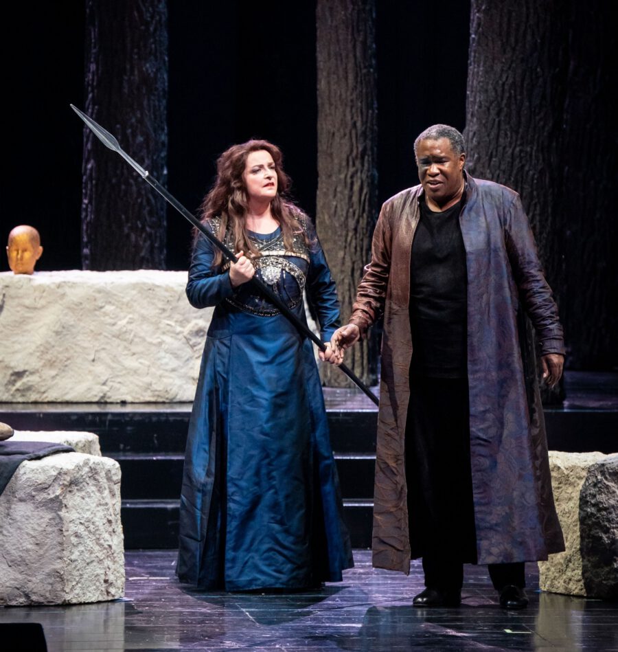 Brünnhilde und Wotan, Ricarda Merbeth mit Eric Owens, Die Walküre, Wiener Staatsoper