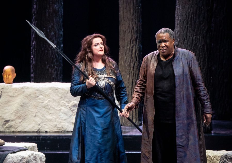Brünnhilde und Wotan, Ricarda Merbeth mit Eric Owens, Die Walküre, Wiener Staatsoper